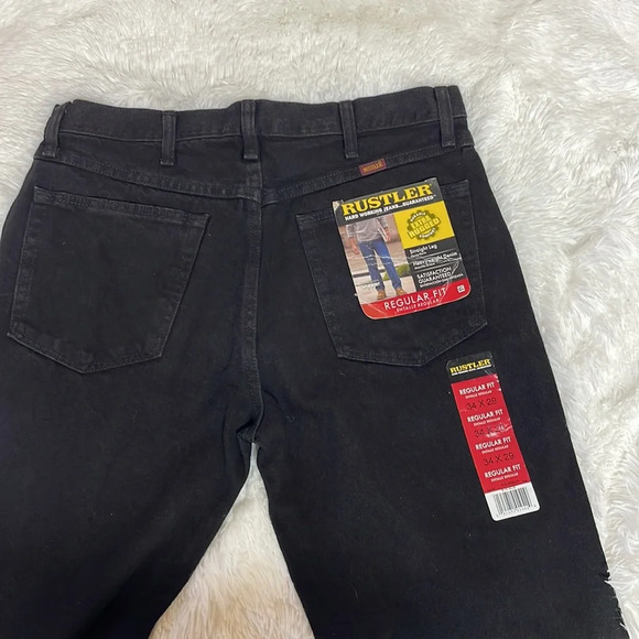 Wrangler Rustler Straight Leg Jeans 34x29 - Picture 4 of 4